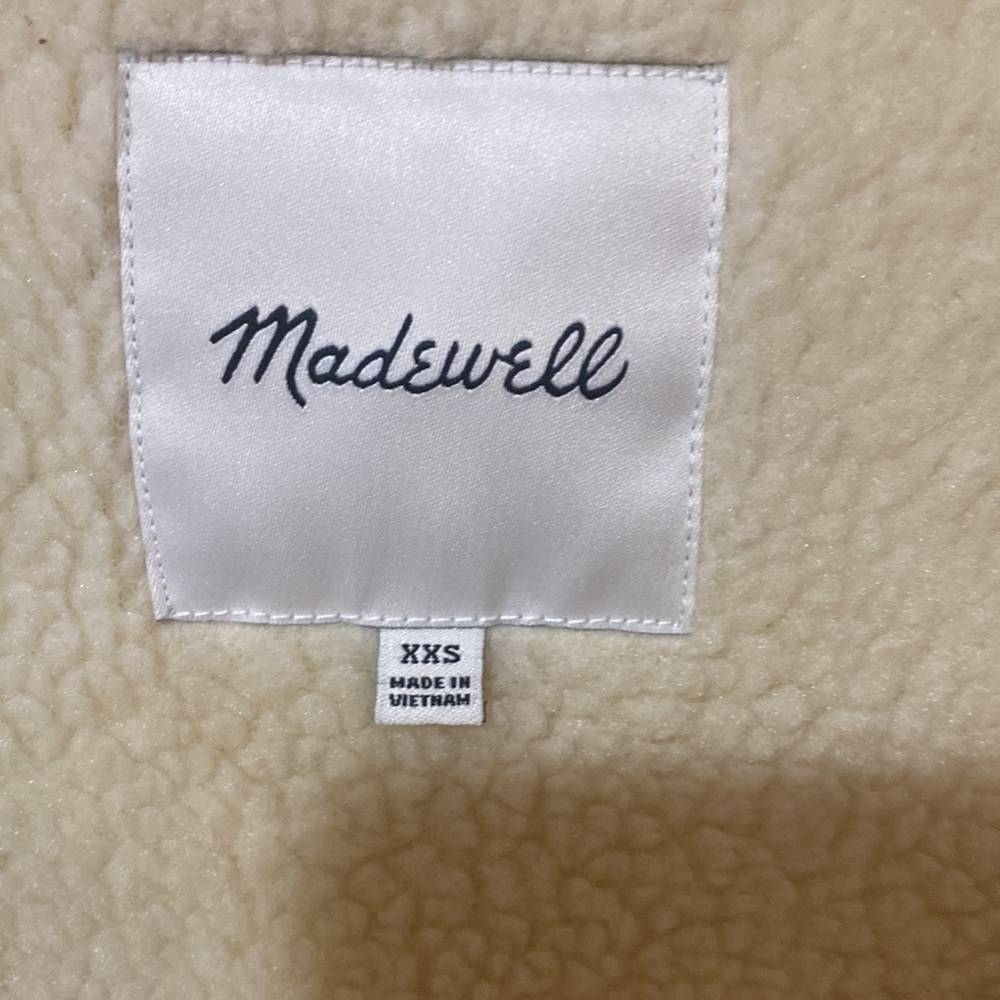 New Madewell Sherpa Estate Cocoon coat jacket - Picture 11 of 11